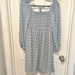 Light blue pink blush dress

Worn once for baby shower